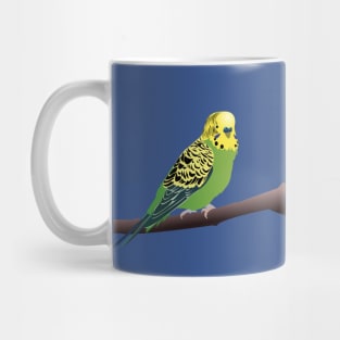 Green Parakeet/Budgie Mug